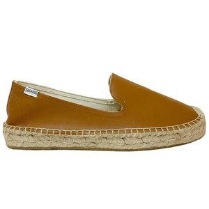 Soludos Round Toe Platform Smoking Espadrille Flat
